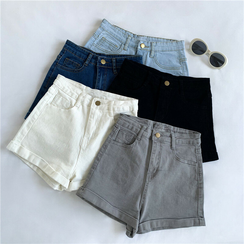 Laies Fashion Casual Summer Cool Denim Booty Shorts donna vita alta Sexy Jeans corti donna Broken Code Clearance Fy2094