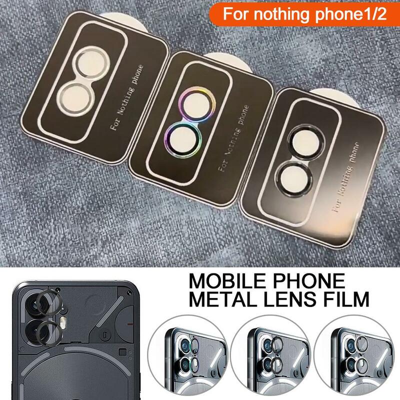 Lente de cámara de Metal, Protector de vidrio para nada de teléfono 2 1, protección de lente de cámara en nada de teléfono (2) (1), película de lente de cámara V0H0
