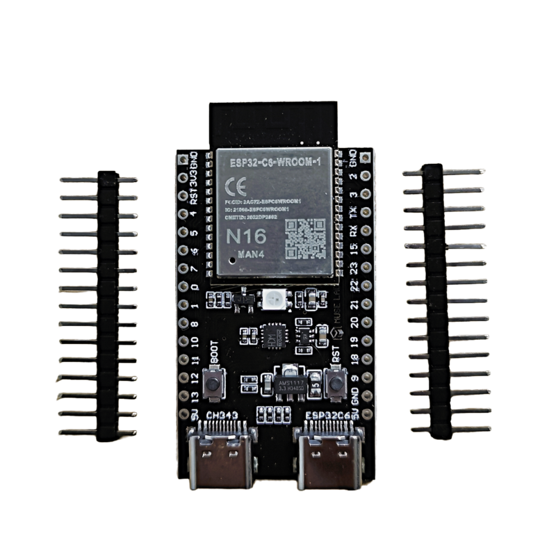 Placa de desarrollo ESP32-C6 para Arduino, 16MB, Flash ESP32, WiFi + Bluetooth, Internet de las cosas, ESP, Core Board, ESP32-C6-DevKit, N16R2