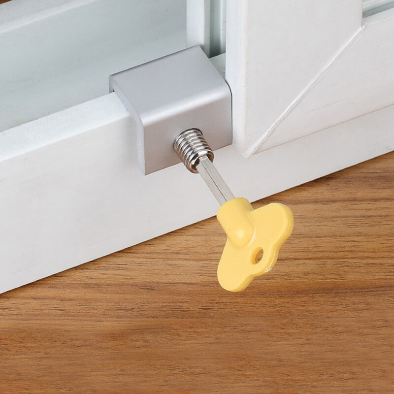 Blokada klucza zabezpieczającego okna Drzwi przesuwne Ogranicznik okien Bezpieczeństwo dzieci Zabezpieczenie przed kradzieżą Ogranicznik drzwi Sprzęt do ulepszania gospodarstwa domowego