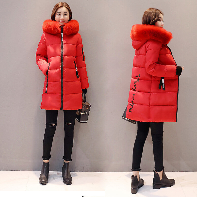 Jaqueta de capuz super quente feminina, casaco de parka grosso, manga comprida, roupa de inverno, moda, novo, 2022