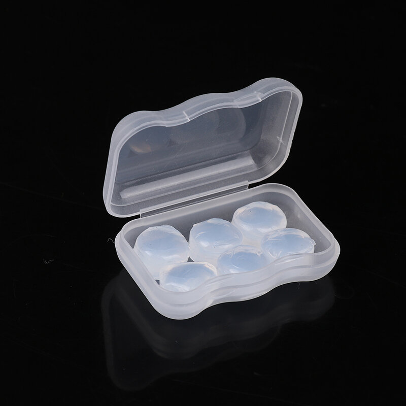 6pcs Earplugs Protective Ear Plugs Silicone Soft Waterproof Anti-noise Earbud Protector Swimming Showering Water Sports