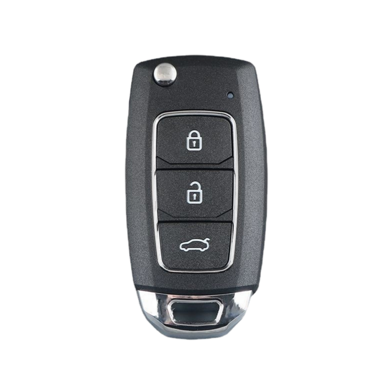 Carcasa de llave plegable de 3 botones para controles remotos KD B28 Hyundai para KD900/MINI KD/URG200 programador de llave serie B Remoto Sin cuchilla