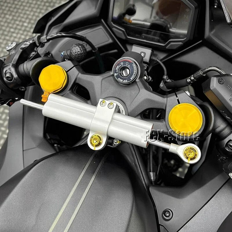 Estabilizador CNC para motocicleta, Kit de soporte de montaje de abrazadera de amortiguador de dirección para Kawasaki ZX-4R, ZX, 4R, ZX4R, ZX-4RR, ZX, 4RR, 2023