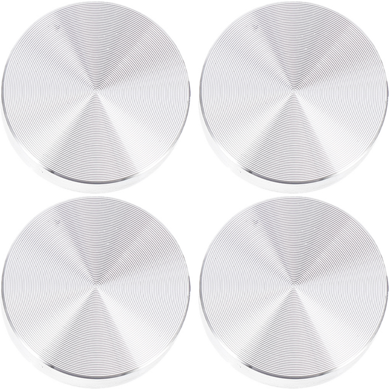 4 Pcs Aluminum Plate Round Solid Cake Desktop Accessories Glass Coffee Circle Coffee Tables Tops Adapter Adapter Alloy Coffee