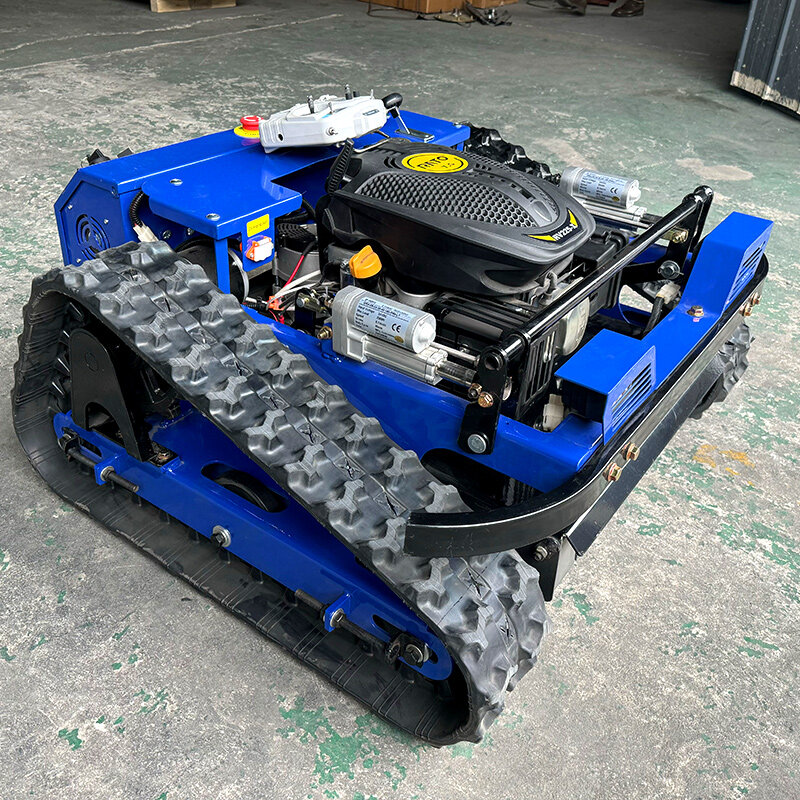 Remote Control Lawn Mower Robotic Lawn Mowers Gasoline Crawler Grass Cutting Machine