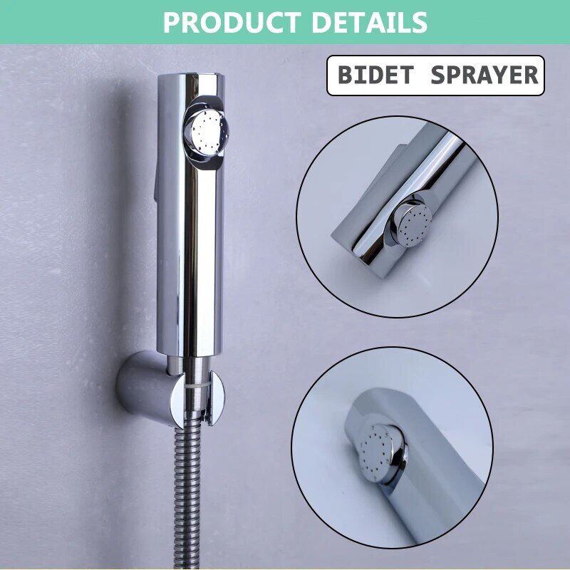 ปืนพ่นน้ำโถส้วมแบบใช้มือจับใช้ในห้องน้ำอุปกรณ์ฝักบัวอาบน้ำเหนือศีรษะสำหรับพ่นมือจับห้องน้ำ
