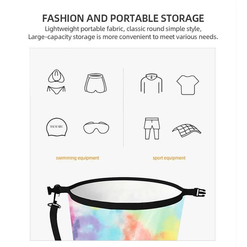 Outdoor Beach Waterproof Bag Colorful Adjustable Large Capacity Water Sports Surfing Bag Swimming Pouch Rafting River Backpack