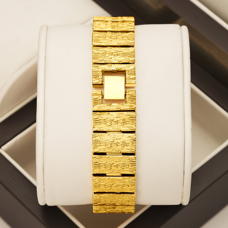 YaLaLuSi женские кварцевые часы скульптурного золотого цвета элегантный великолепный стиль с коробкой для удаления часов 2024 Горячая новинка ионное покрытие