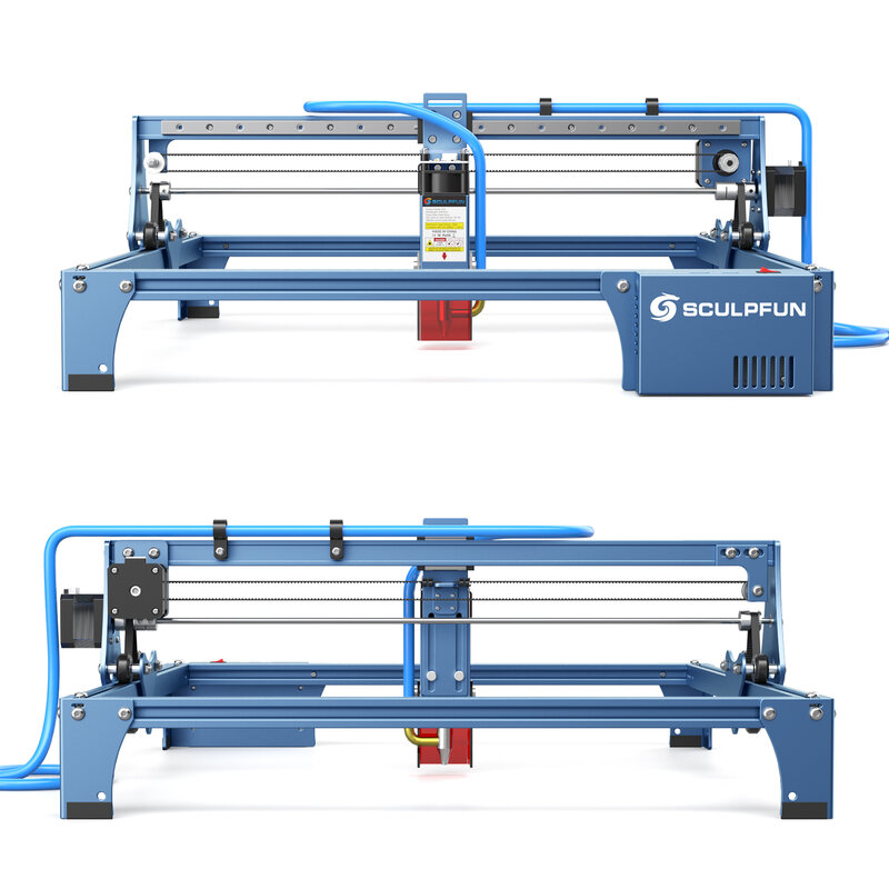 Sculpfun-S10 10W 레이저 조각 기계, 30L/분, 목공 레이저 조각기, 목재 라우터, 3D 프린터, 산업용 절단 도구, 41*40cm