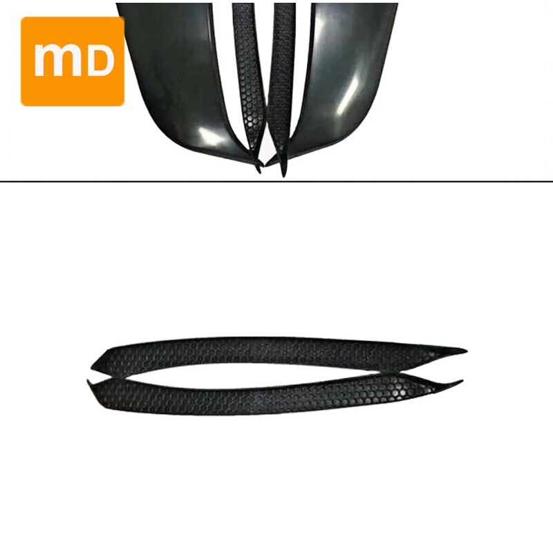 2015-2020 포드 머스탱용 광택 블랙 바디 사이드 패널 펜더 장식, 수정 MP 컨셉 스포일러 커버 트림 업그레이드