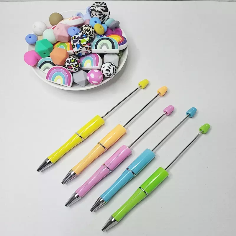 10pcs New Bead Ballpoint Pen DIY Kids Student Gift  Wedding Favor Gifts for Guests Party Decor Event Party Home Decoration