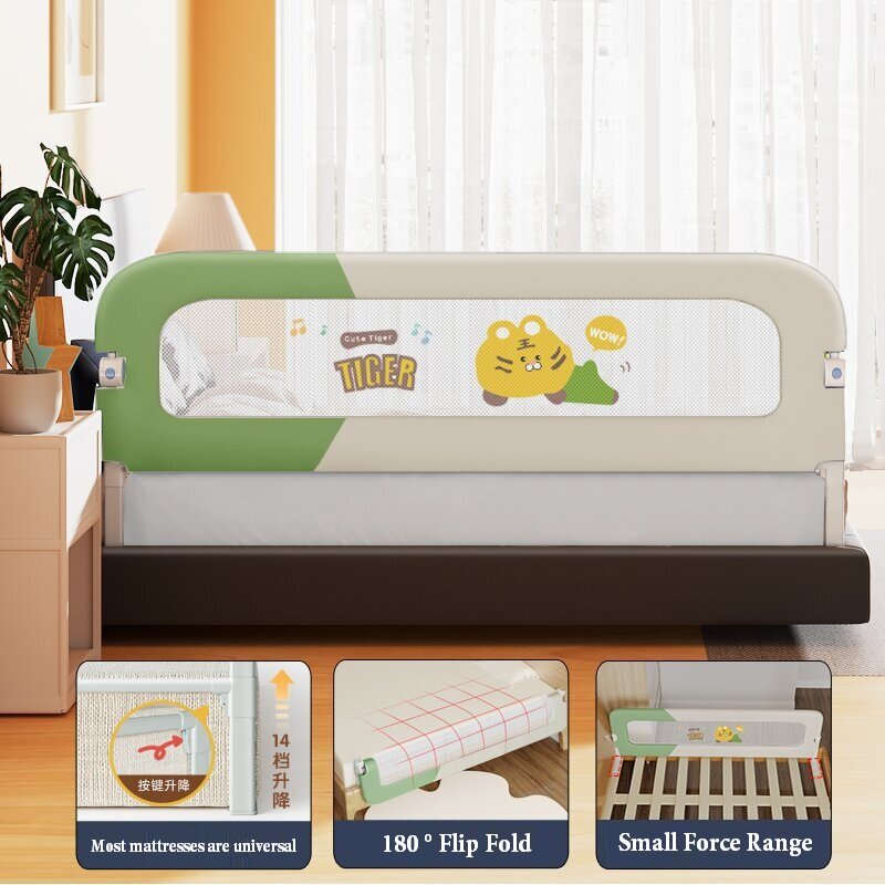 Barandilla de cama plegable Invisible para bebés, barandilla de dormitorio para bebés, barrera protectora, anticaída, valla de seguridad para niños