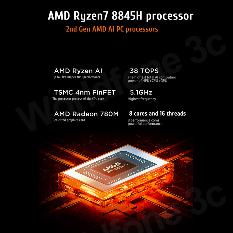 Lenovo-GeForce R7000P Gaming Laptop, 16-Screen, AMD, R7, 8845H, NVIDIA GeForce, RTX 4060, RAM 16GB, 1T, DDR5, 165Hz, Notebook, PC, 2024
