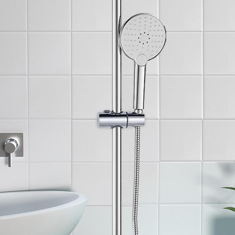 Supporto per soffione doccia per barra di scorrimento supporto regolabile morsetto di scorrimento sostituzione del bagno supporto per spruzzatore con rotazione di 360 gradi