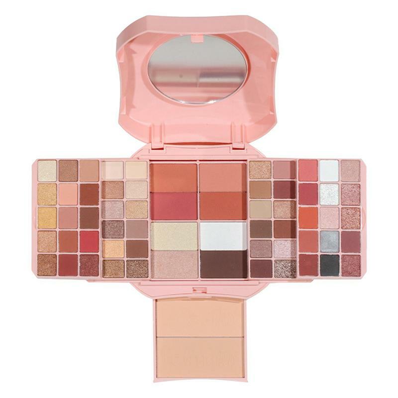 Kit de maquillage polyvalent tout-en-1 pour femme, kit de voyage, palette multicolore, fard à barrage, poudre, cadeau