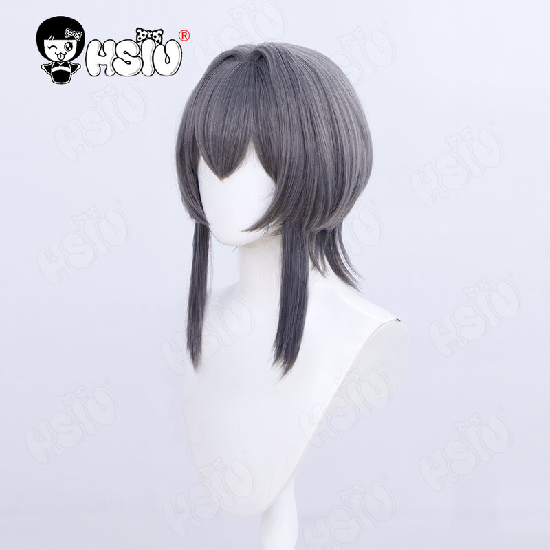 Парик для косплея Asanagi Yori из синтетического волокна, аниме шепот для вас, любимая песня, косплей 「 HSIU 」 дымчато-серые длинные волосы + шапочка для парика
