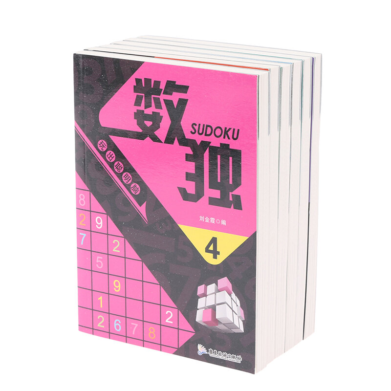 New Hot 6 libri/Set Sudoku Thinking Game Book i bambini giocano a libri tascabili per il posizionamento del numero del cervello intelligente