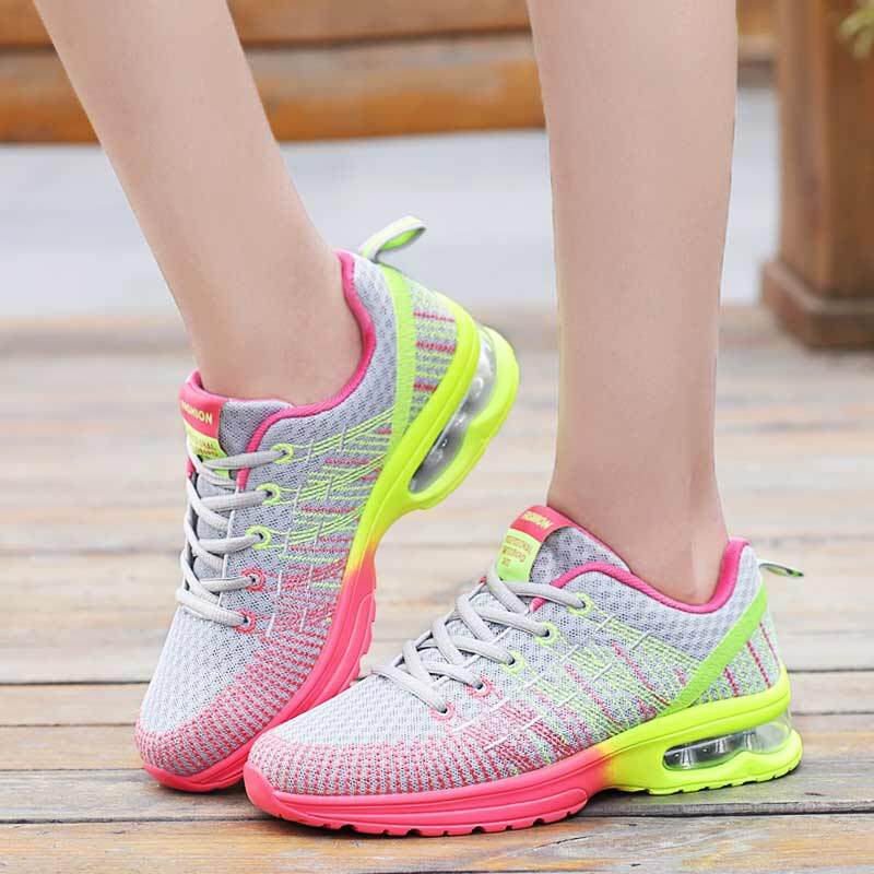 Autumn Sport Shoes Woman Sneakers Female Running Shoes Breathable Hollow Lace-Up Chaussure Femme Women Fashion Sneakers
