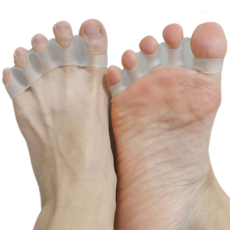 2 pary żel do pielęgnacji stóp Pedicure Separator palców stopy nakładający się ortopedyczny młotek na haluksy pęcherze ulga w bólu prostownica Protector