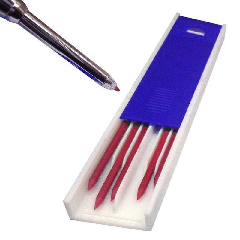 Solidna stolarska wkładka do ołówka wbudowana ostrzałka z głębokim otworem ołówek automatyczny narzędzia stolarskie Scriber 3 kolory