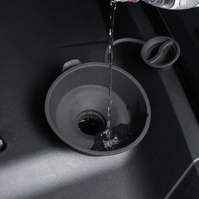 قمع مدخل الماء الزجاجي لـ Tesla Y ، خزان إعادة تعبئة سائل ، أداة ممسحة ، منفذ الزجاج الأمامي للسيارة ، L0N3