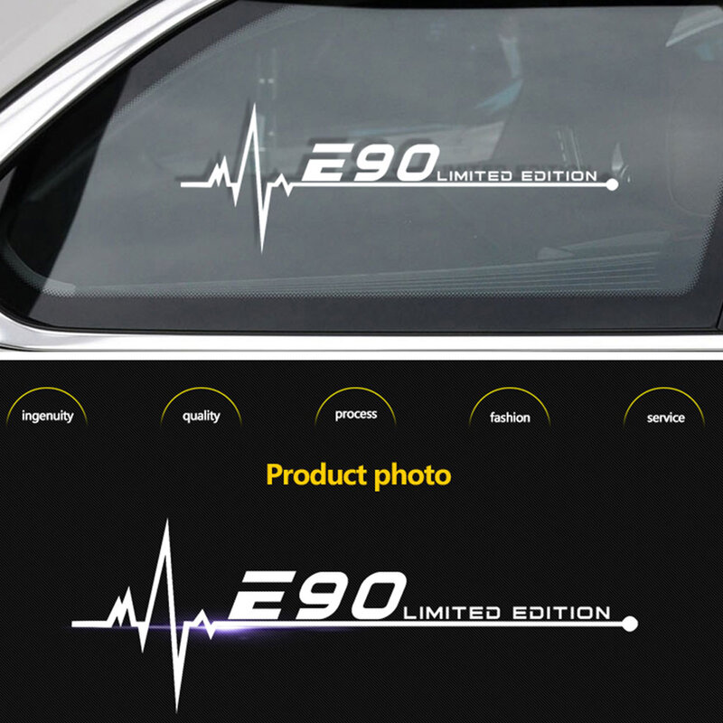 1Pcs per BMW E28 E30 E34 E36 E39 E46 E53 E60 E61 E62 E70 E87 E90 E91 E92 E93 Auto Finestrini Laterali Sticker Adesivi Per Auto Auto