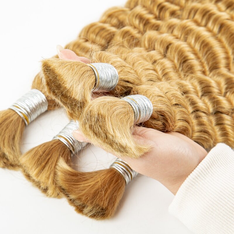 Объемные человеческие волосы для плетения волос с эффектом омбре, 24, 26, 28 дюймов, 100% натуральные вьющиеся волосы для наращивания для женщин, косы в стиле бохо