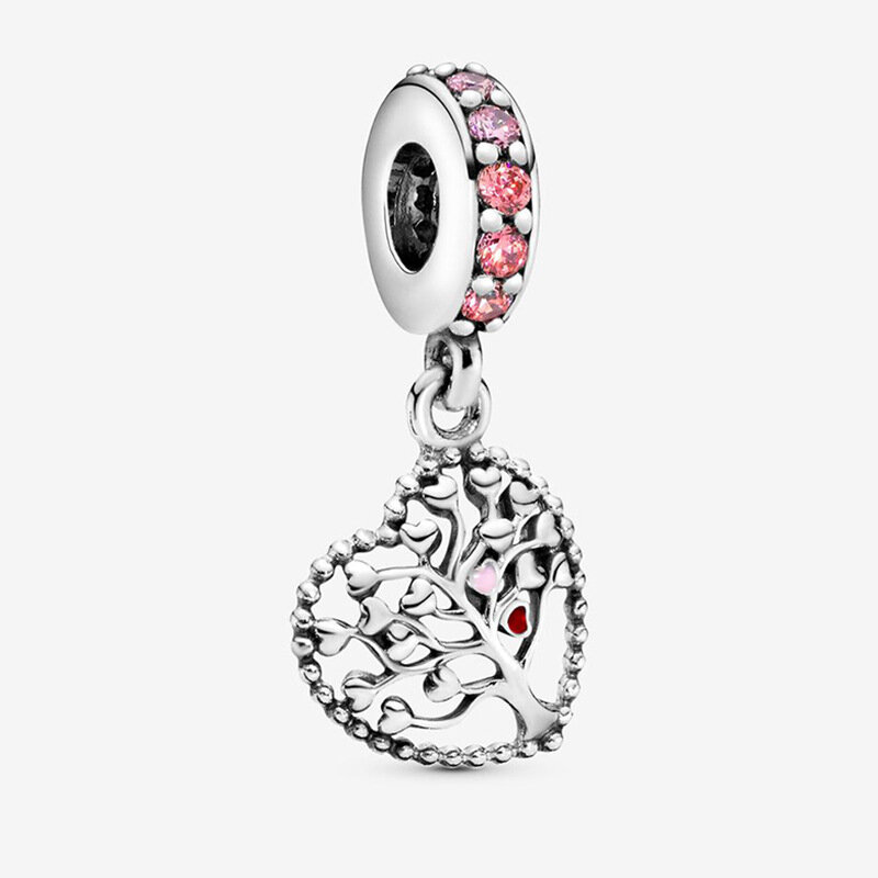 Pendentif d'astronaute en forme de chat et de chien, bijou enroulé, fleur, lune, perle, convient à un Bracelet Pandora Original pour femmes, cadeau, nouvelle collection, offre spéciale