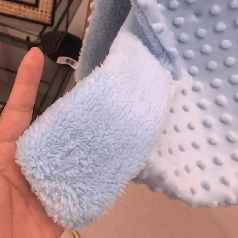 Baby Blankets Warm Fleece Thermal Newborn Soft Stroller Sleep Cover Cartoon Beanie Infant Bedding Swaddle Wrap Kids Bath Towel