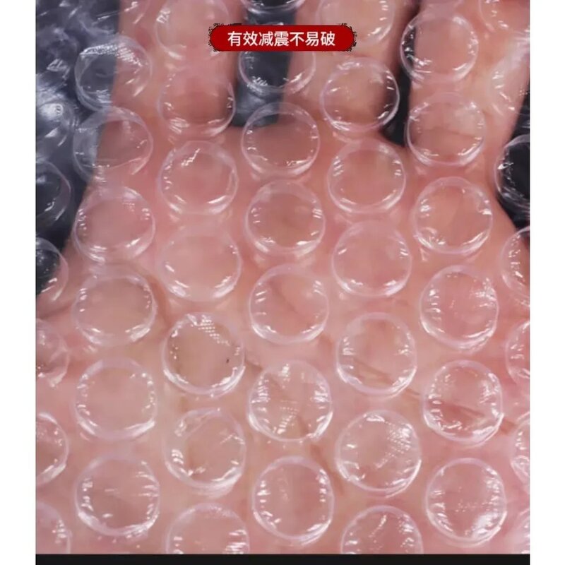 Bolsas de embalaje de burbujas blancas, envoltorio de plástico de 17x25cm, PE transparente, a prueba de golpes, doble película, 50 unidades