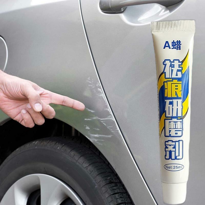 Lakier samochodowy wosk do zarysowania 0.84 uncji naprawa zarysowań samochodowych polerowanie wosku z gąbką do paznokci i konserwator farb łatwo się naprawia