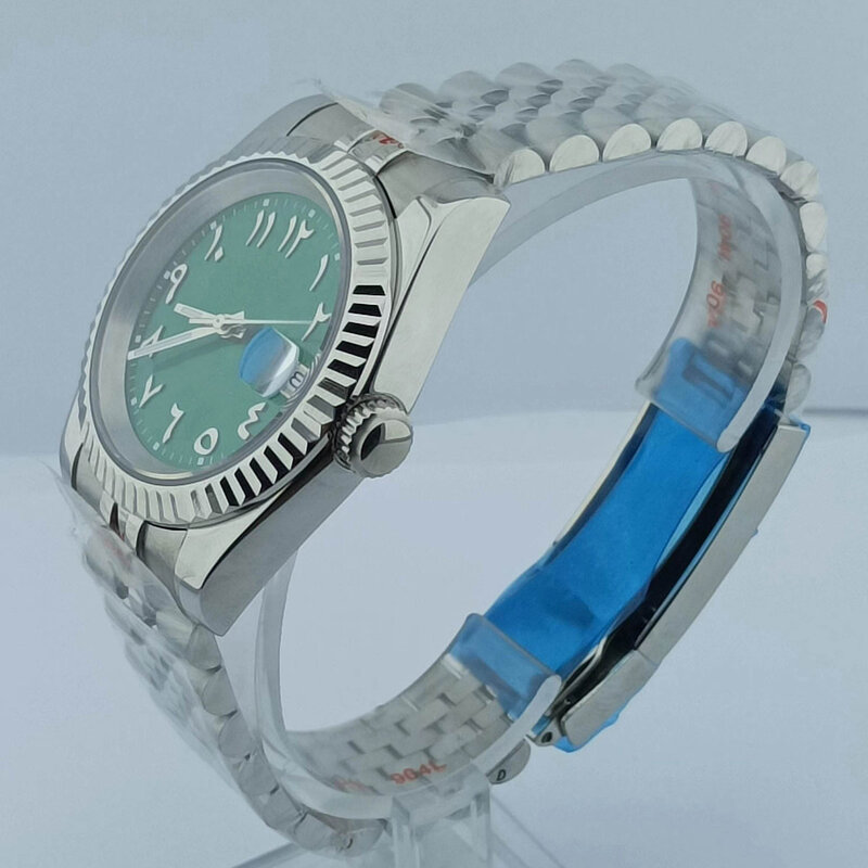 Men's Watch NH35 Arabic numeral green dial 36/39mm case stainless steel mechanical installation NH35 movement watch