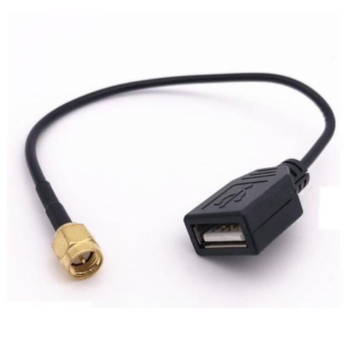 BNC/SMA male&Female to computer data cable USB female connector RG174 low loss extension cord