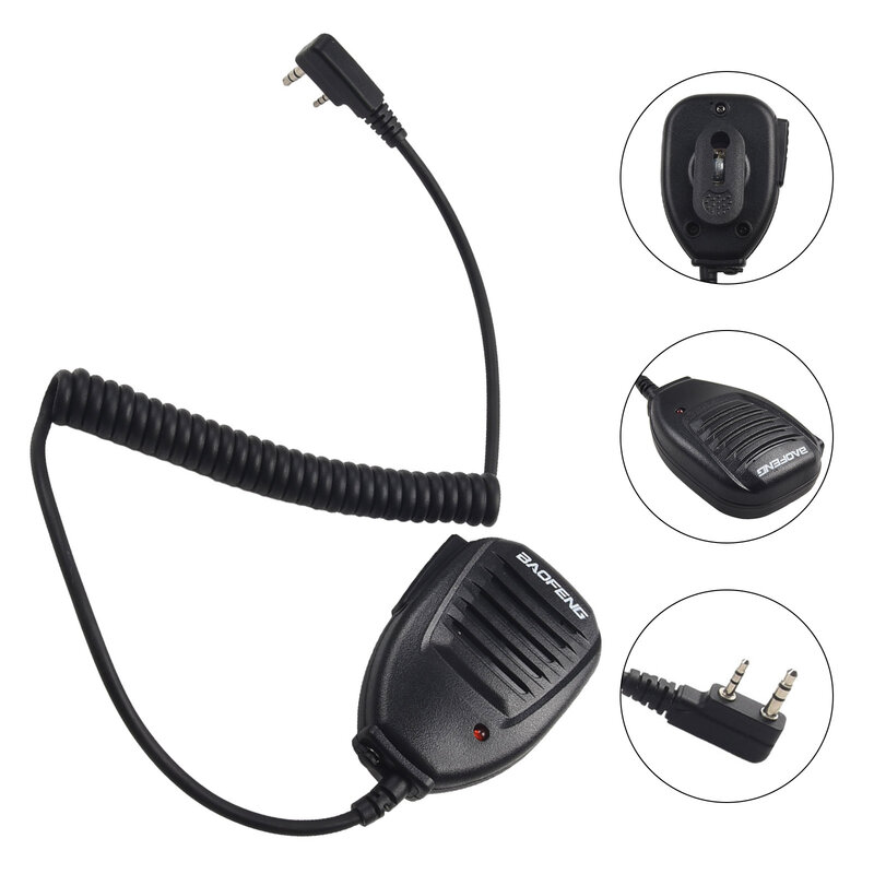 Baofeng-altavoz de hombro, micrófono para walkie-talkie, UV 5R, 82, 888S, UV S9 PLUS, UV 13, 16 Pro, Quansheng, UV K5, 5R Plus