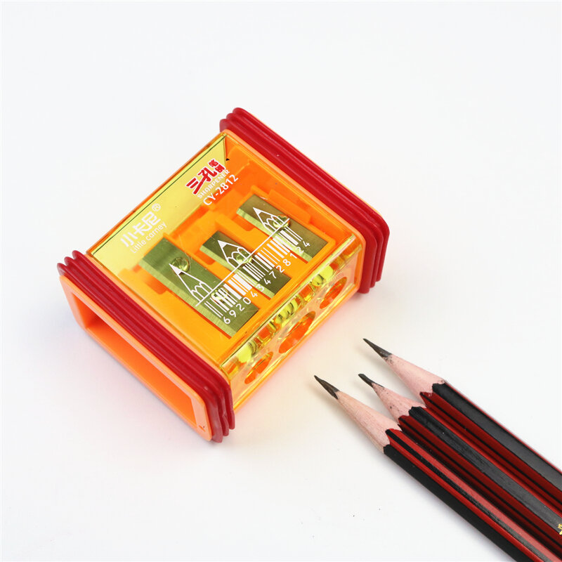 3 Lubang Rautan Pensil 8-11Mm Diameter Besar Pensil Warna Pensil Segitiga Pensil Perlengkapan Sekolah