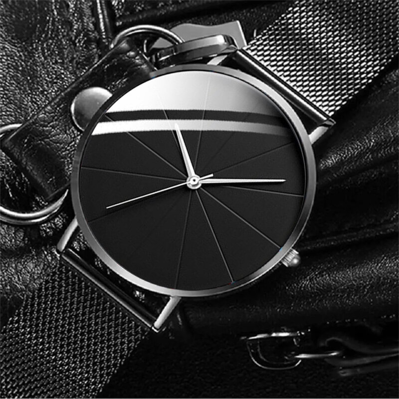 3 шт./комплект, мужские ультратонкие кварцевые часы с ремешком из нержавеющей стали