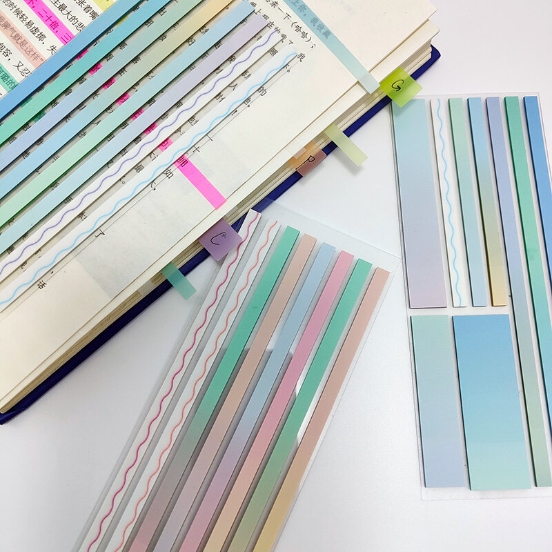 KindFuny 160 fogli note adesive trasparenti ansa di lettura autoadesiva per libri Notepad segnalibri Memo Pad Index Tabs
