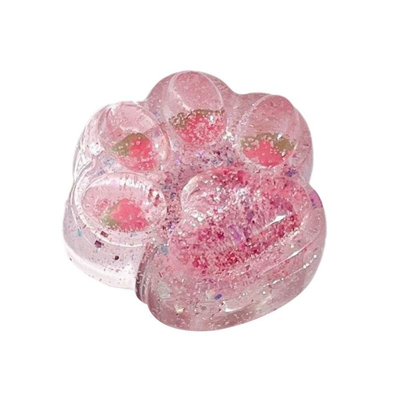 Kawaii Paw Sticky Squeeze Toy Soft Realistic Jelly Toys Gifts Glitter Relief Unique Adults Claw Stress 's Kids T2a8