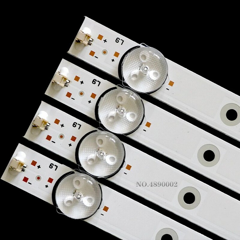 8pcs tira Retroiluminação LED para MS-L1255 CT-8250 UHD K50DLX9US CX500DLEDEM HL-00500A30-0901S-04 50LEM-1027/FTS2C 9 lâmpada