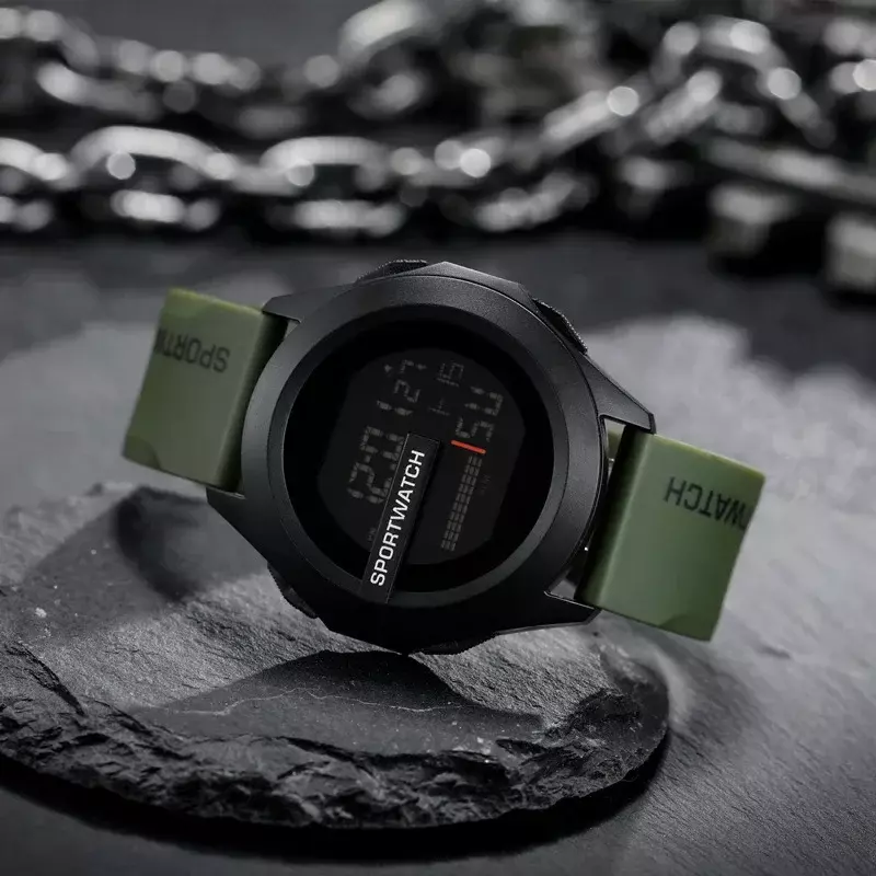 Men Sport LED Watches Top Brand Men Digital Clock Multi-Functional Rubber Man Fitnes Athlete Timekeeping Electronic Watch