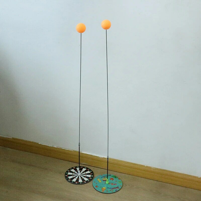 1Set dispositivo di allenamento per ping pong Set da ping pong portatile intrattenimento genitore-figlio allenamento Fitness allenamento per la vista a casa