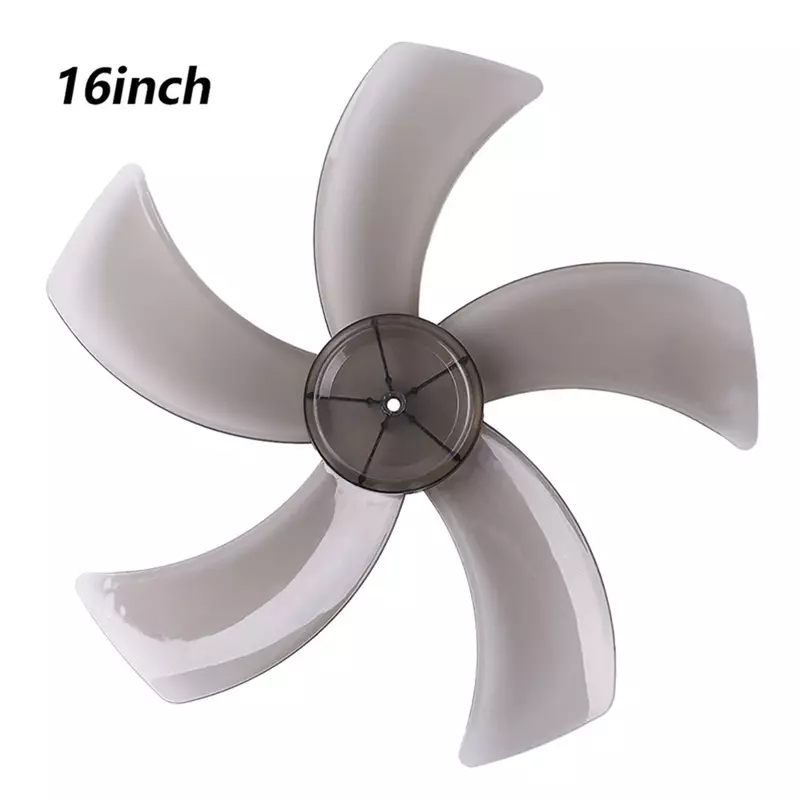 16 Inch Household Plastic Fan Blade Five Leaves With Nut Cover For Pedestal Household Fans Standing Fans Table