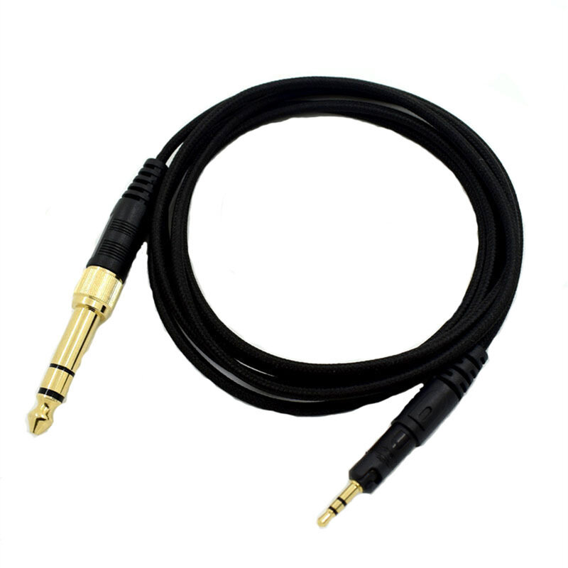 2 Meter langes Audio kabel High-Fidelity-Klang qualität Kopfhörer zubehör Audio leitung dicker vergoldeter Stecker