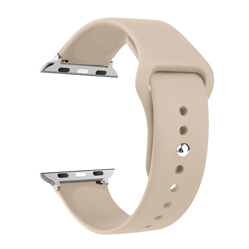 Tali untuk jam tangan Apple, tali 40mm, 44mm, 49mm, 45mm, 41mm, 38mm, 42mm, sabuk silikon, seri iWatch, se 9 8 7, 6 5, 3 ultra 2 band