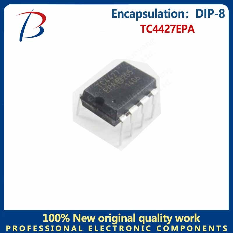 Chip controlador de potencia MOS de alta velocidad dual DIP-8, paquete TC4427EPA, 10 piezas