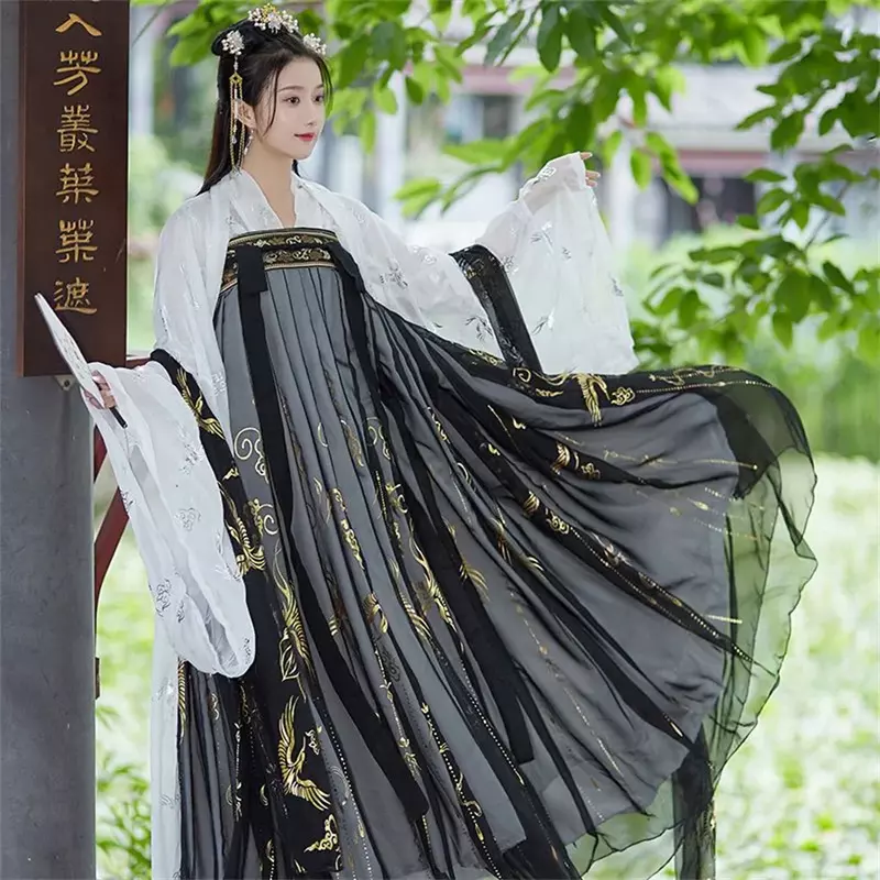 여성용 중국 전통 고대 한푸 코스튬, 민속 원피스 축제 의상, 공연 의상, 코스튬