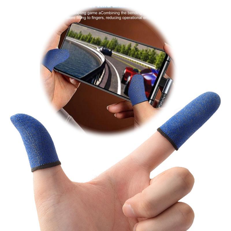 Tampa do dedo para pubg gamer, 20pcs, anti-derrapante, anti-derrapante, respirável, tampa do dedo para o jogo móvel