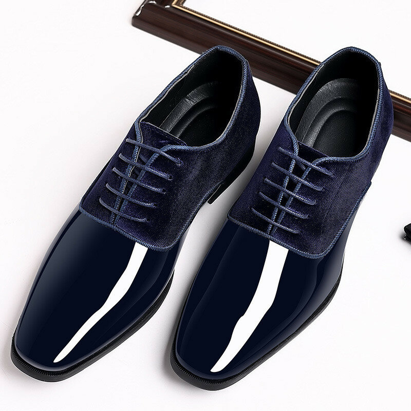 Sapato de couro formal masculino, sapato-vestido, confortável, de negócios, outono, alta qualidade, verão, 2023