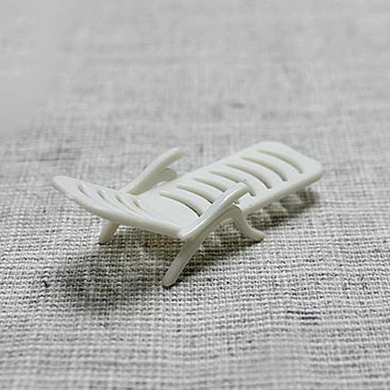 Mini Modelo Ornamento para Decoração Deck, Casa Cadeira De Praia, Micro Paisagem, Deck Miniatura